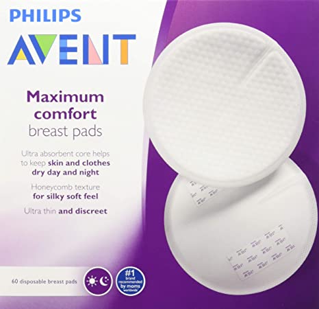 Philips Avent Maximum Comfort Disposable Breast Pads, 60ct