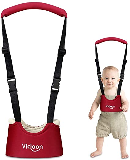 Vicloon Hand-held Baby Walker Toddler Walking Assistant Helper Kid Safe Walking Protective Belt Child Harnesses Learning Assistant Belt