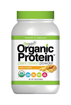 Orgain Organic Protein Powder, Peanut Butter, 2.03 Pound