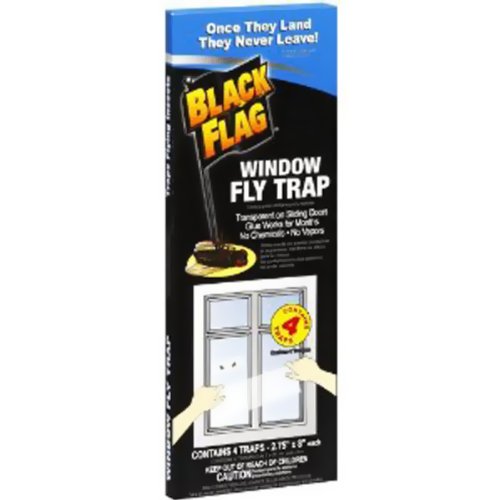 Black Flag Window Fly Trap Transparent Bug Killer