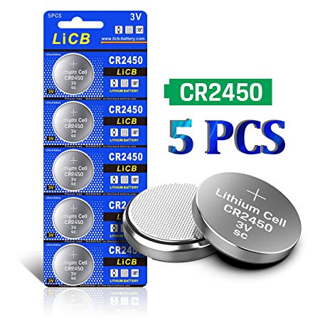 LiCB CR2450 CR 2450 3V Lithium Battery(5PCS)