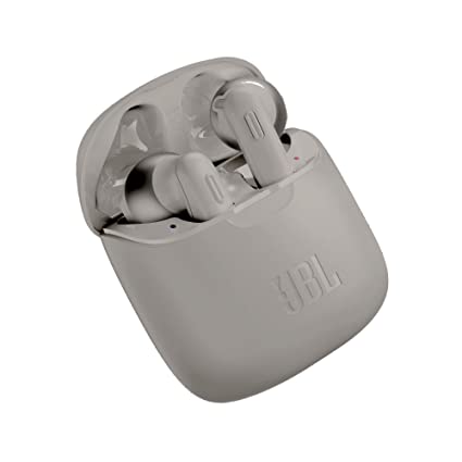 JBL Tune 220TWS by Harman Truly Wireless Bluetooth in Ear Headphone with Mic (Grey)