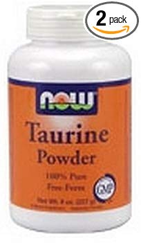 Now Foods Taurine Powder, 8 Ounces (Pack of 2)