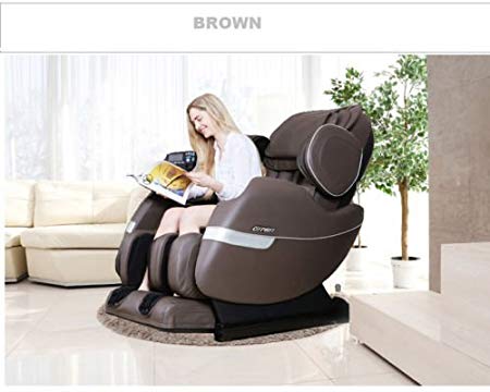 R Rothania Ospirit New Electric Full Body Shiatsu Massage Chair Recliner Straight I Track 3yr Warranty (Brown)