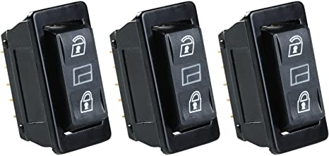3 in 1 Universal Car DPDT Momentary Power Window Switch Power Door Lock Control