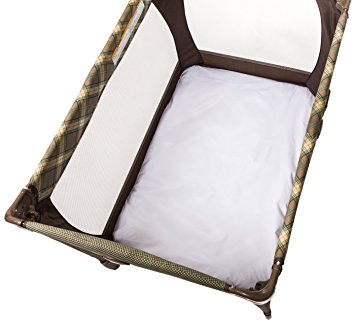 Chicco Waterproof Playard Sheets (Set of 2) Baby Infant Portable Playpen Bed Solid White