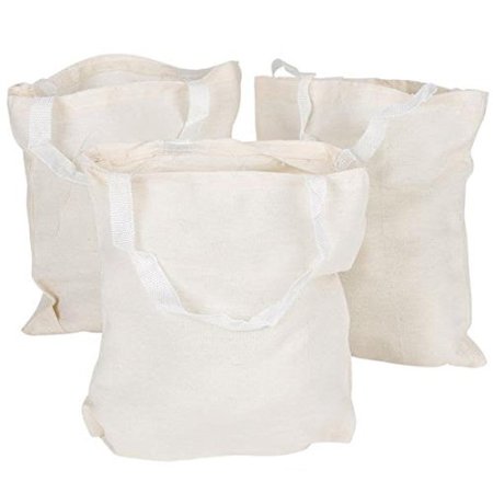 Rhode Island Novelty JATOTLG Cotton Craft Tote Bag, 12 Pack