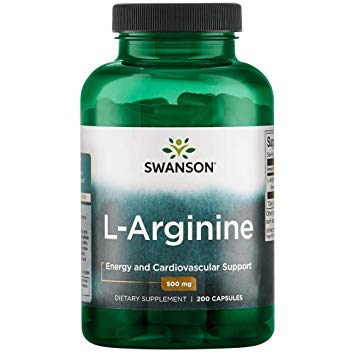 Swanson Amino Acid L-Arginine 500 Milligrams 200 Capsules