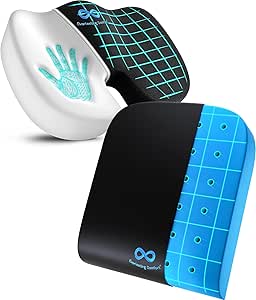 Everlasting Comfort Seat Cushion & Wheelchair Cushion Bundle - Tailbone Relief - Ventilated Gel Support for All Day Comfort