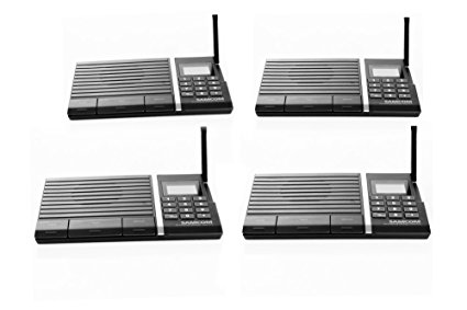 Samcom 10-Channel Digital FM Wireless Intercom System for Home and Office (4 Stations)