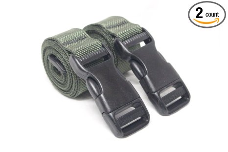 Molle Backpack Accessory Straps - Quick Release Buckle - Made in USA