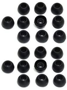10 Pairs Small Silicone Replacement Earbud Tips (Black)
