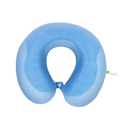 SMYLLS Cooling Gel Memory Foam Travel Pillow Provide Best Neck and Head Support in Travel & Office
