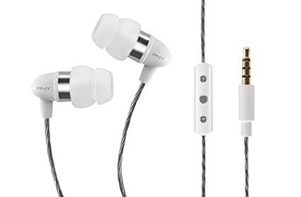 PNY Uptown 200 Series Earphone with Apple Controller - White