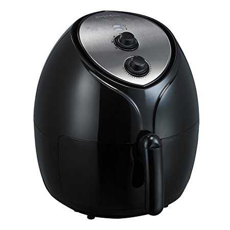 Rosewill RHAF-16003 Black 1700W Multifunction Oil-Less Low Fat Electric Air Fryer - 5.8 Quart (5.5 L), Manual Dial Timer and Temperature Control - for Healthy Frying with Little to No Oil