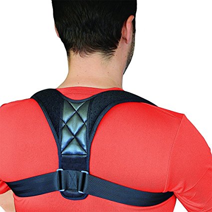 OTCPP Posture Corrector Shoulder Back Support Clavicle Brace Relief Extra Soft Breathable Adjustable Size (1 Pack)