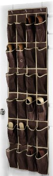 Whitmor 6351-1253-JAVA Fashion Color Organizer Collection Over-the-Door Shoe Organizer, Java