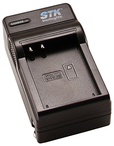 STK EN-EL23 Charger for Nikon Coolpix P900, B700, P610, P600, S810c Cameras, EN-EL23 Battery, MH-67P Charger