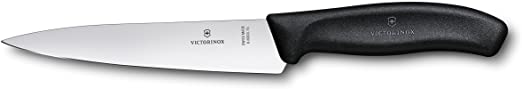 Victorinox Black Swiss Classic Chef's 6" Straight Blade 1½" width at handle, 6 Inch