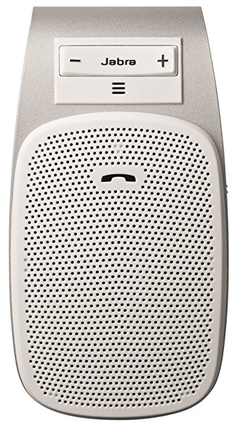 Jabra Drive Hands-Free Wireless Bluetooth Speakerphone Car Kit for Smartphone Devices - White