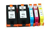 YoYoInk Remanufactured Ink Cartridges Replacement for HP 920XL 920 XL 5 Pack 2 Black 1 Cyan 1 Magenta 1 Yellow - With Ink Level Display Indicator