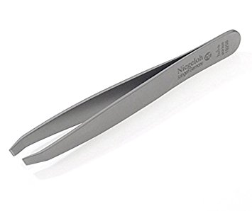 Stainless Steel Toplnox Oblique Tweezers. Made by Niegeloh in Solingen, Germany