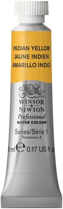 Winsor & Newton Professional Water Colour Paint, 5ml tube, Indian Yellow