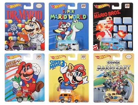 Hot Wheels Pop Culture Complete Set of 6: Super Mario Brothers