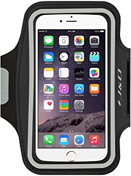 J&D Armband Compatible for iPhone 12 Mini/iPhone 11 Pro/iPhone 7/iPhone8/iPhone 6/iPhone 6S / iPhone SE 2020 Armband, Sports Running Armband with Key Holder Slot, Earphone Connection