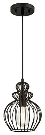 Westinghouse 1 Light Pendant, 0.73 kg - Matte Black