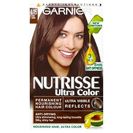 Garnier Nutrisse Ultra Color Permanent Hair Color 4.15 Iced Coffee