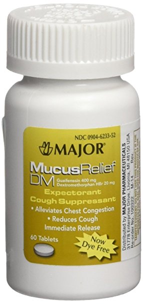 [3 PACK] MucusRelief® DM 400mg/20mg Tablets Expectorant & Cough Suppressant 60 Tabs *Compare to the same active ingredients in Mucinex DM & Save!*