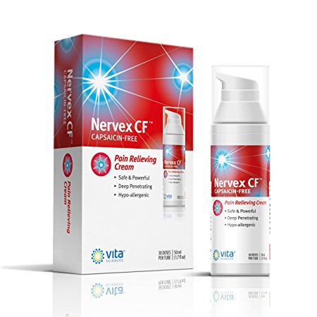 Neuropathy Rapid Pain Relief Cream with Arnica, B1, B5, B6, MSM. Soothing Aloe and Coconut Oil Base Capsaicin-FREE. Reduce Burning, Tingling, Numbness. Money Back Guarantee. NERVEX CF