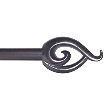 Lavish Home Flame Curtain Rod, 3/4-Inch, Rubbed Bronze