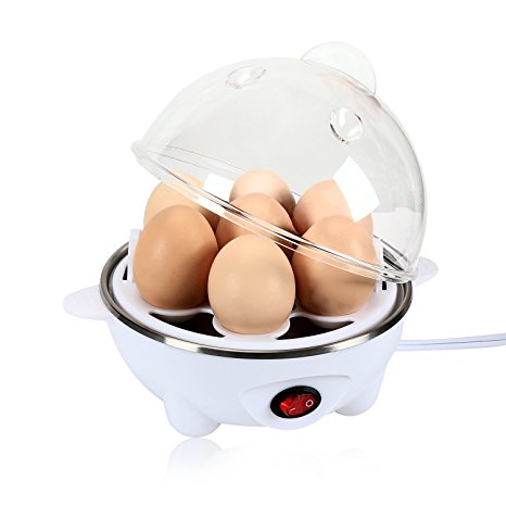 HOMEE Electric Egg Cooker With Measuring Cup And Yolk Separation Spoon