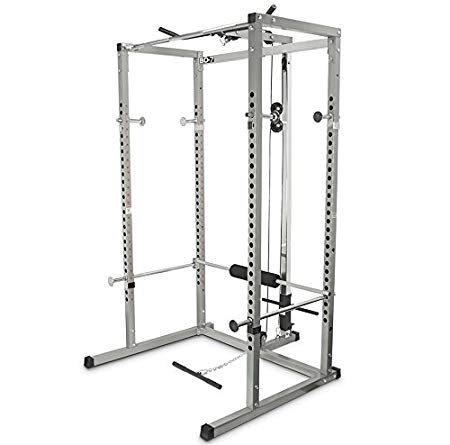 Valor Athletics Power Rack with Lat Pull