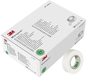 3M™ Micropore™ Surgical Tape 1530-0, 1/2 IN x 10 YD (1.,25cm x 9,1m), 24 Rolls/Carton 10 Cartons/Case