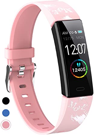 Mgaolo Slim Fitness Tracker, IP68 Waterproof Activity Tracker with Blood Pressure Heart Rate Sleep Monitor,11 Sport Modes Health Fit Smart Watch with Pedometer Alarm Clock,Step Counter,Great Gift
