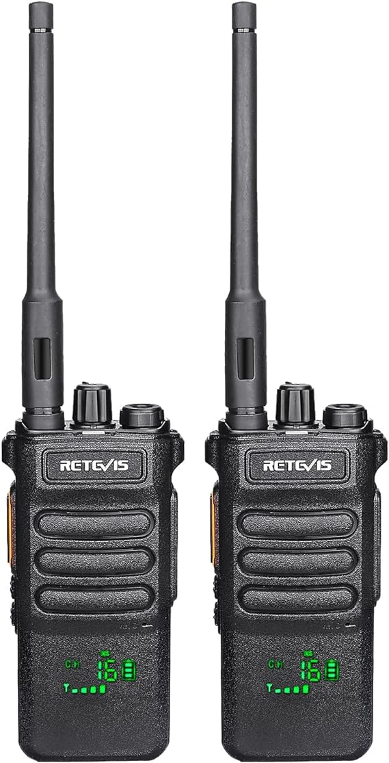 Retevis RT86 Two Way Radios Long Range,High Power Walkie Talkies with 2600mAh Rechargeable,Remote Alarm,Flashlight, Handheld 2 Way Radio for Off-Roading Overland Farm Hunting(2 Pack)