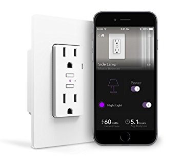 iDevices Wall Outlet - Wifi Smart Outlet w/ Energy Monitoring, No Hub Required, Independent Outlet Control, Works with Amazon Alexa, Apple HomeKit and Android