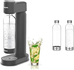 PHILIPS Sparkling Water Maker   PHILIPS Carbonating Bottles (1L Twin Pack)