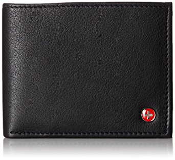 Alpine Swiss Mens Leather Flipout ID Wallet Bifold Trifold Hybrid