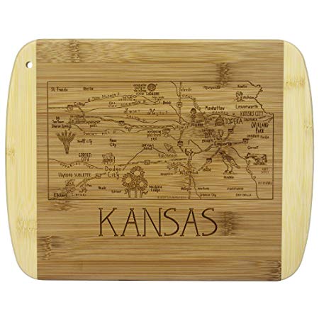 Totally Bamboo A Slice of Life Kansas Bamboo Serving and Cutting Board