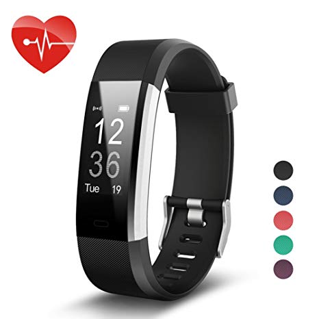 007plus Fitness Tracker HR, ID115 Plus Activity Tracker with Heart Rate Monitor, IP67 Waterproof Smart Watch with Step Counter Calorie Counter Sleep Monitor Pedometer Watch