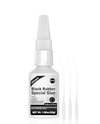 30g Black Rubber Glue, RC Tire Glue, Super Rubber Adhesive for Tire Repair, Rubber Edge Bonding, DIY Crafts, and More - Quick-Dry, High-Strength Rubber Patch Glue for Durable Bonding