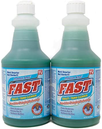 Professor Amos' Fast Toilet & Tank Cleaner Rust & Hard Water Buildup 2 Pk 48 Applications