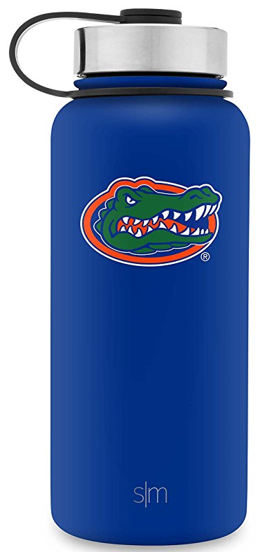 Simple Modern 32oz Summit Water Bottle - Florida Gators Vacuum Insulated 18/8 Stainless Steel Travel Mug - Florida