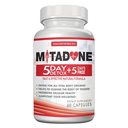 Mitadone 5 5 Day Detox Capsules, 50 Count