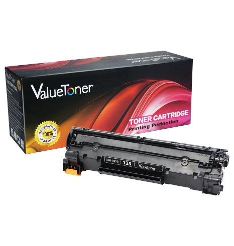 ValueToner Compatible Toner Cartridge Replacement for Canon 125 3484B001AA 1 Black Toner Compatible With ImageClass LBP6000 LBP6030w MF3010 Printer