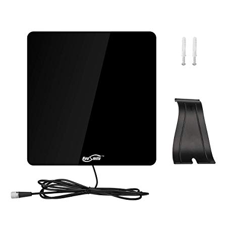Housmile HDTV Digital Indoor TV Antenna, 30 Miles Miles Long Range with Amplifier Signal Booster and 6.5ft Longer Coax Cable